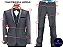 Terno masculino Slim Cáqui PV Príncipe de Gales T&C - Imagem 7