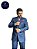 Terno masculino Slim Azul Salvatore PV Lapela Peak T&C - Imagem 1