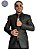 Terno Slim Masculino Preto Encerado PV T&C C. Italiano - Imagem 1