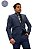 Terno Slim Masculino Azul Melange Corte Italiano Slim T&C - Imagem 1