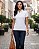 Camisa Polo Feminina Branca Off-White 100% Algodão – Conforto, Estilo e Qualidade Premium - Imagem 3