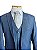 Terno Slim Masculino Azul Escuro com Colete Corte Italiano T&C - Imagem 3