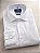 Camisa Social Branca Masculina Tricoline Manga Longa Colarinho Italiano – Semi Slim Fit - Imagem 1
