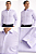 Camisa Social Masculina Slim Lilás T&C 100% Algodão Fustão Premium - Imagem 4
