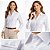 Camisa Feminina Social Branca Slim 100% Algodão Fustão – Delicadeza e Poder - Imagem 2