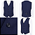 Colete Social Azul Marinho Slim Fit – Elegância Executiva Premium - Imagem 2