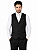 Colete Preto Slim Fit – Elegância Executiva Premium - Imagem 1