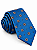 Gravata Masculina Azul com Padronagem Floral – Elegância e Sofisticação | Ties & Company - Imagem 1