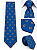 Gravata Masculina Azul com Padronagem Floral – Elegância e Sofisticação | Ties & Company - Imagem 2