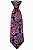 Gravata Masculina Paisley fuccia e Roxa - Imagem 2