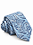 Gravata Masculina Azul-Clara Paisley com Estampa Azul - Imagem 1