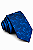 Gravata Masculina Azul-Marinho estampada em azul royal - Imagem 1