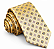 Gravata Masculina Amarelo-Oliva Estampada - Imagem 1