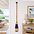 Remo Decorativo Azul Marinho com listras 130 cm Decoração Náutica Praia - Imagem 1