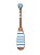 Remo Decorativo Azul claro listrado 55 cm Decoração Náutica Praia - Imagem 2