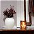 Vaso Decorativo em Cerâmica Branco Grande - Imagem 4