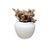 Vaso Decorativo Lines em Cerâmica Branco - Imagem 1