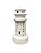 Farol Porta Velas Decorativo Branco Grande em Cerâmica - Imagem 2