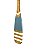 Remo Decorativo Azul Pastel com listras 130 cm Decoração de Parede em madeira para Casa de Praia e Náutica - Imagem 3