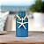 Vaso Decorativo Garrafa Azul Marinho com Colar de Estrela Decoração Náutica Praia - Imagem 1