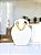 Vaso Decorativo Branco com Colar Grande - Imagem 1