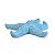 Estrela Decorativa De Mesa Azul Claro em Resina 16 Cm - Imagem 2