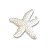 Estrela Decorativa De Mesa  Branca em Resina 11 Cm - Imagem 1
