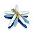 Trio de Estrelas Decorativa De Mesa Azul Claro em Resina 16 Cm - Imagem 1