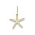Estrela Decorativa De Parede Bege em Resina 23 Cm - Imagem 2