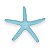Estrela Decorativa De Mesa Azul Claro em Resina 23 Cm - Imagem 1