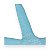 Estrela Decorativa De Mesa Azul Claro em Resina 23 Cm - Imagem 3