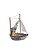 Enfeite Barco Pátina Azul 20 cm Decoração Náutica de Mesa - Imagem 2