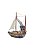 Enfeite Barco Pátina Azul 20 cm Decoração Náutica de Mesa - Imagem 3