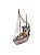 Enfeite Barco Pátina Azul 20 cm Decoração Náutica de Mesa - Imagem 1