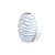 Vaso Ondas Decorativo Branco Grande em Cerâmica - Imagem 3