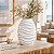 Vaso Ondas Decorativo Branco Grande em Cerâmica - Imagem 1