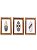 Kit 3 Quadros Prancha Azul Decoração Náutica de Parede - Imagem 2