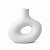 Vaso Boho Vazado Decorativo Branco Médio em Cerâmica - Imagem 2