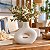 Vaso Boho Vazado Decorativo Branco Médio em Cerâmica - Imagem 1