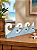 Enfeite Decorativo de Mesa Onda Azul 40 cm Decoração de Praia em madeira - Imagem 1