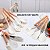 Jogo de Cozinha Off-white Kit C/12 Peças de Silicone, Utensílios e Copo Suporte para Cozinha Cabo de Madeira - Imagem 2