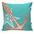 Kit 4 Almofadas Decoracao Nautica Praia Mar Azul Laranja com Enchimento - Imagem 4