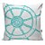 Kit 4 Almofadas Decoracao Nautica Praia Mar Azul Laranja com Enchimento - Imagem 5