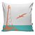 Kit 4 Almofadas Decoracao Nautica Praia Mar Azul Laranja com Enchimento - Imagem 6