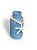Vaso Decorativo Garrafa Azul Claro com Colar de Estrela - Imagem 3