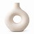 Vaso Boho Vazado Decorativo Off-White Grande em Cerâmica - Imagem 2