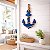Enfeite Âncora Azul 30 cm com corda Decoração Náutica Praia - Imagem 1