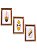 Kit 3 Quadros Pranchas Amarelas Decoração de Parede Casa de Praia - Imagem 2