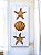 Quadro Decorativo Vertical Concha e Estrelas em Madeira Decoração Casa de Praia - Imagem 1