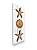 Quadro Decorativo Vertical Concha e Estrelas em Madeira Decoração Casa de Praia - Imagem 3